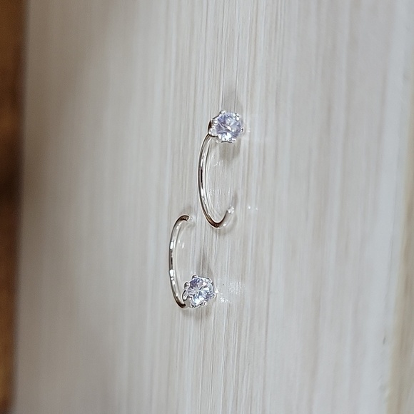 Dainty Crystal Huggies, choice of color - Picture 5 of 10